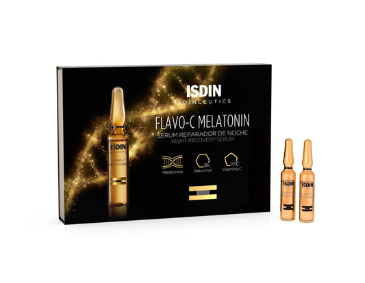 ISDIN Isdinceutics Flavo-C Melatonin Ampoules 10 X 2ml – Image 1